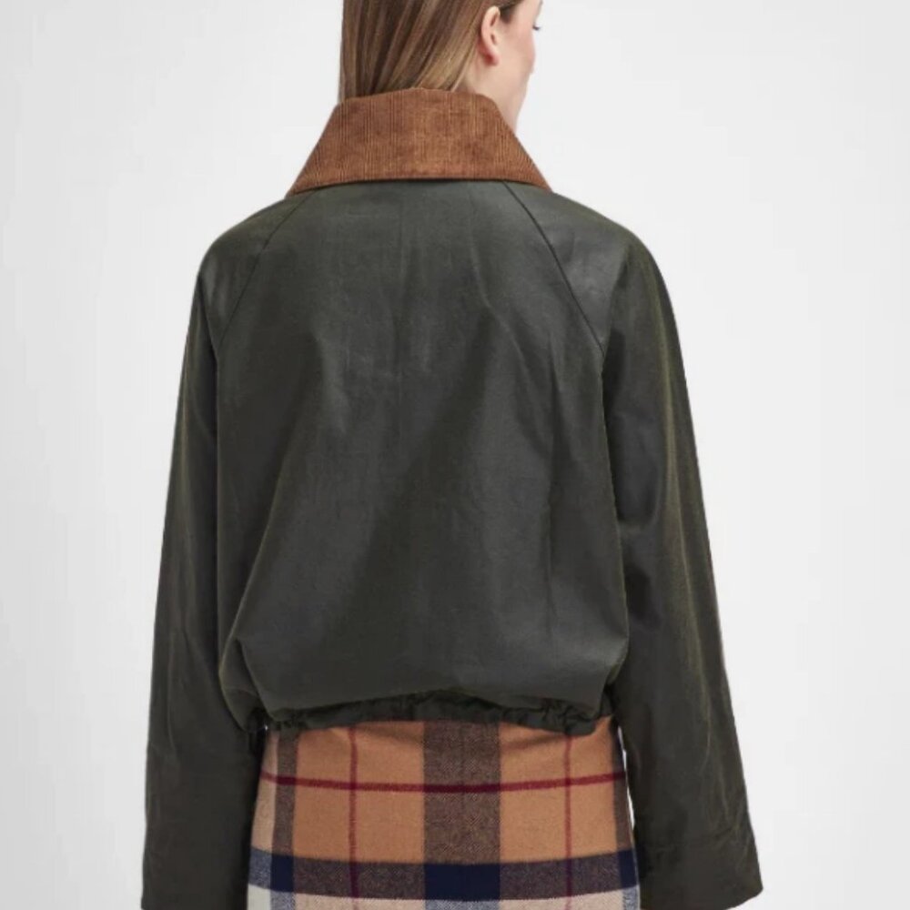 Olive/Beech/Ancient ~ BARBOUR BEAULY Waxed Jacket MSRP$585 British Elegance - Picture 13 of 16